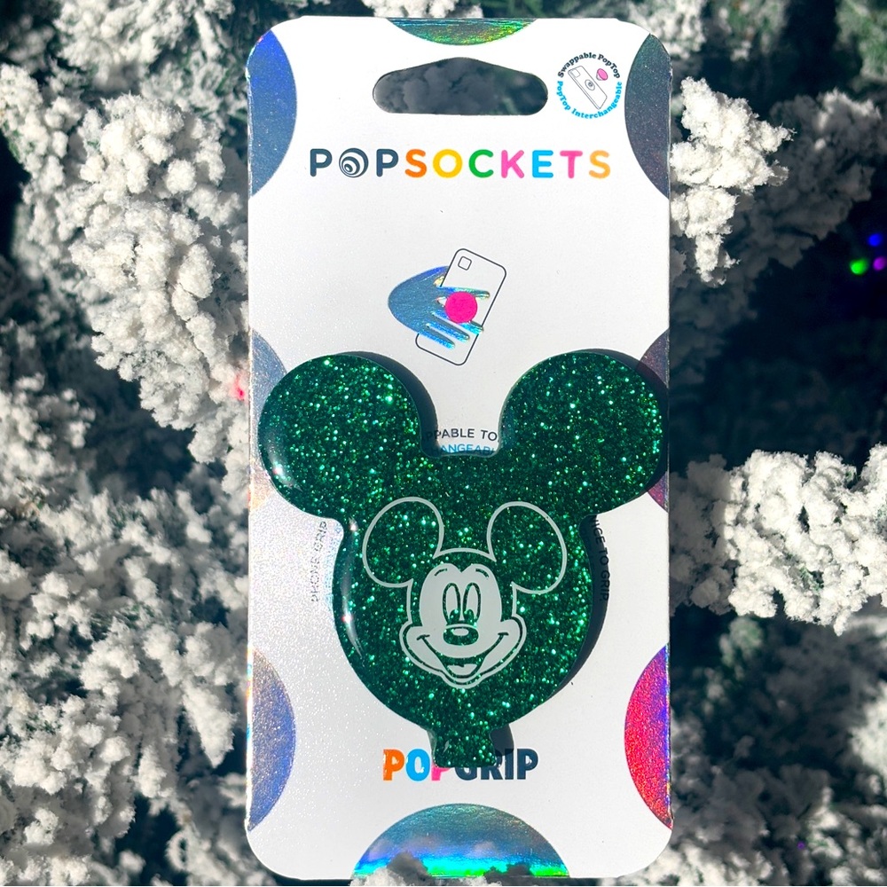 Green Mickey Balloon PopSocket